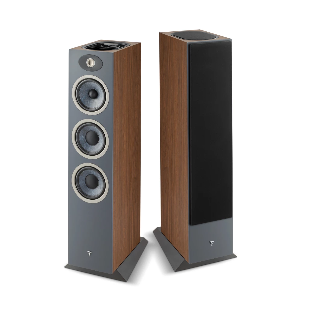 Stĺpový reproduktor s Dolby Atmos Theva N°3-D tmavé drevo