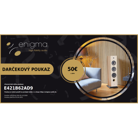 Darčekový poukaz Enigma Audio v hodnote 50€