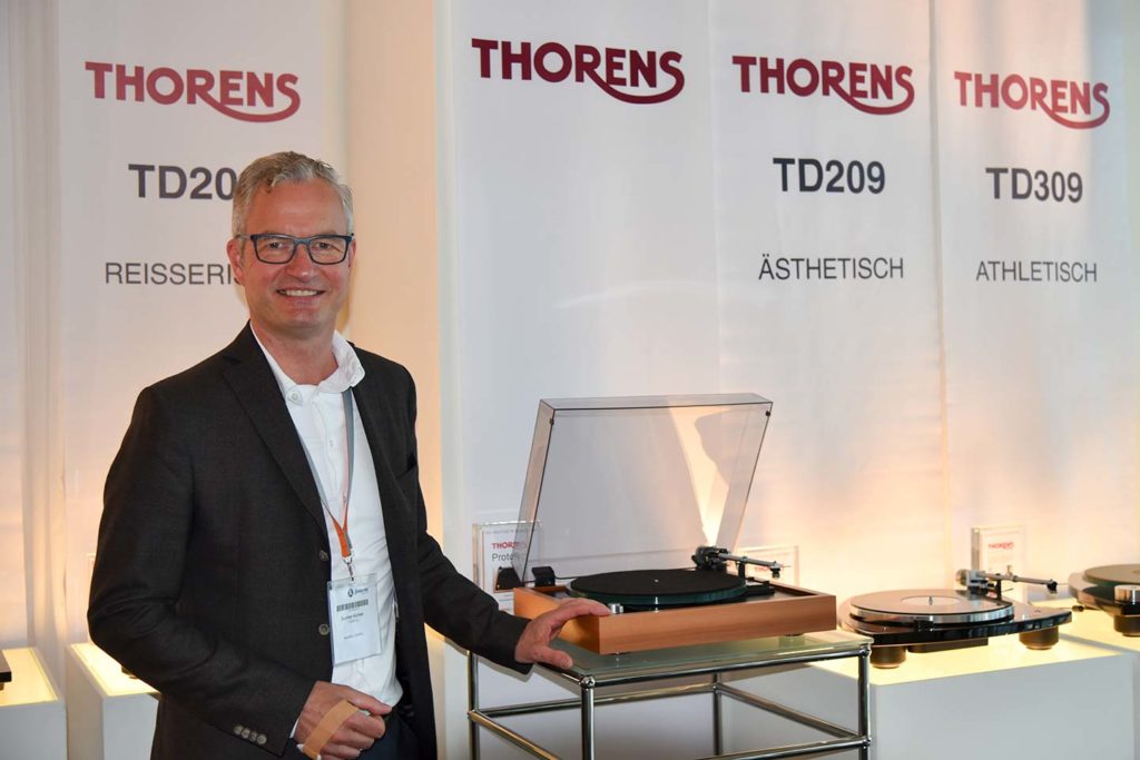 Gunter Kürten na veľtrhu HIGH END 2018 – krátko po prevzatí spoločnosti Thorens