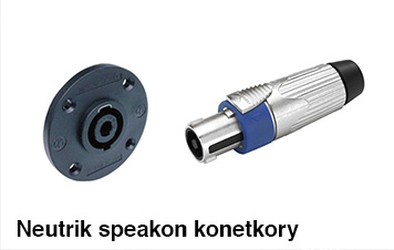 Neutrik speakon konektory