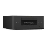 Marantz audio component with display showing 'Brandenburg concerto' and playback controls on the front panel